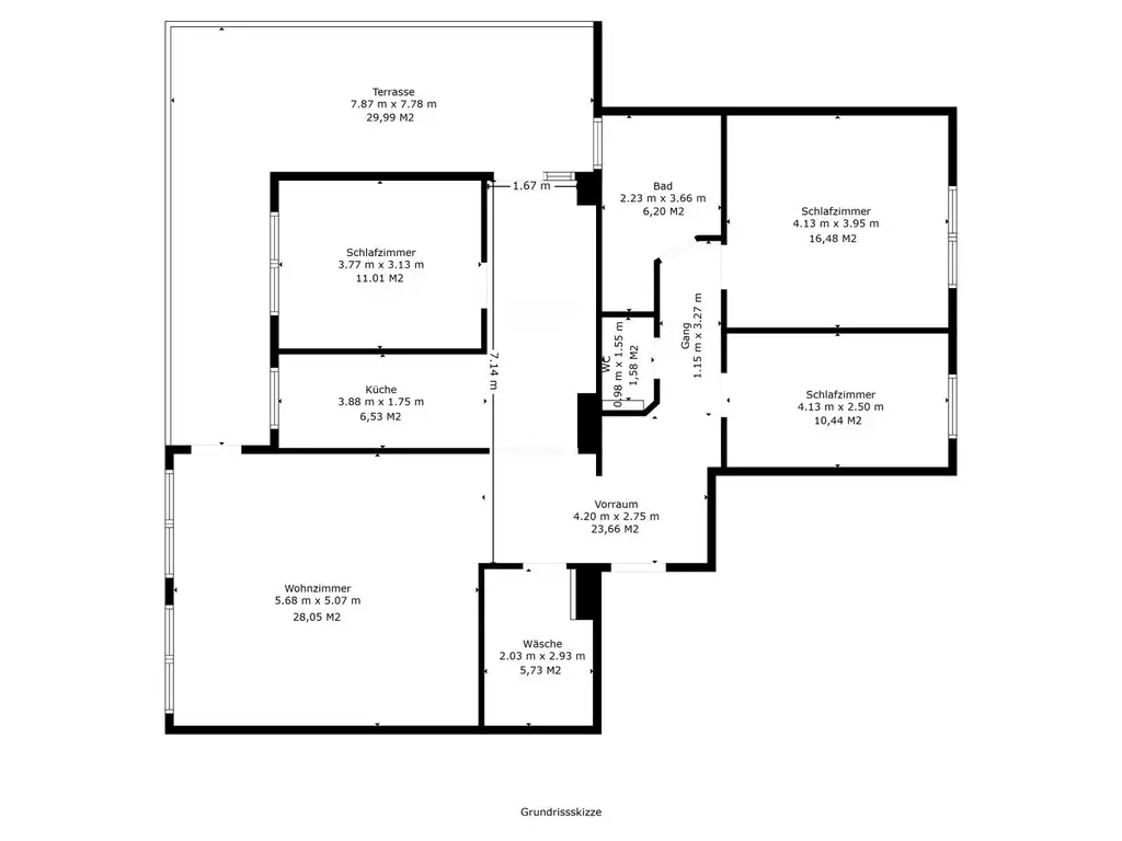 Stilvolle 4-Zimmer-Wohnung im Penthouse-Flair mit Dachterrasse