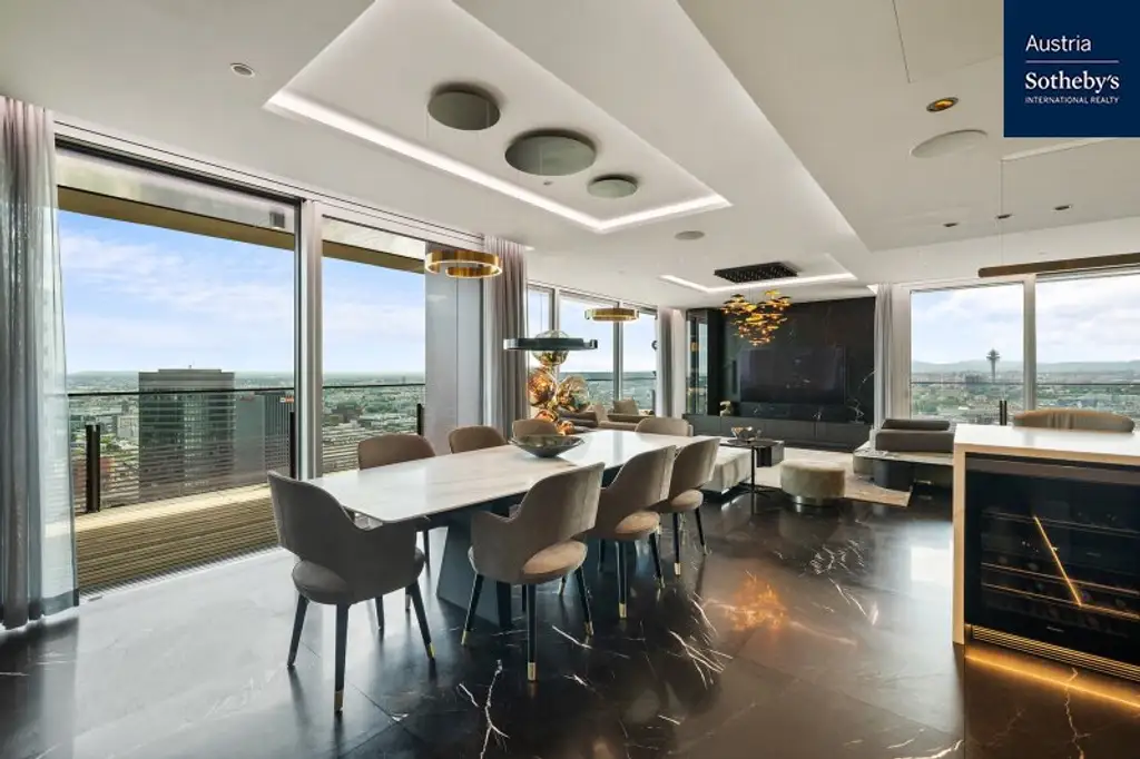 Luxuriöses Penthouse im TrIIIple: Ein Meisterwerk der Innenarchitektur und Technik
