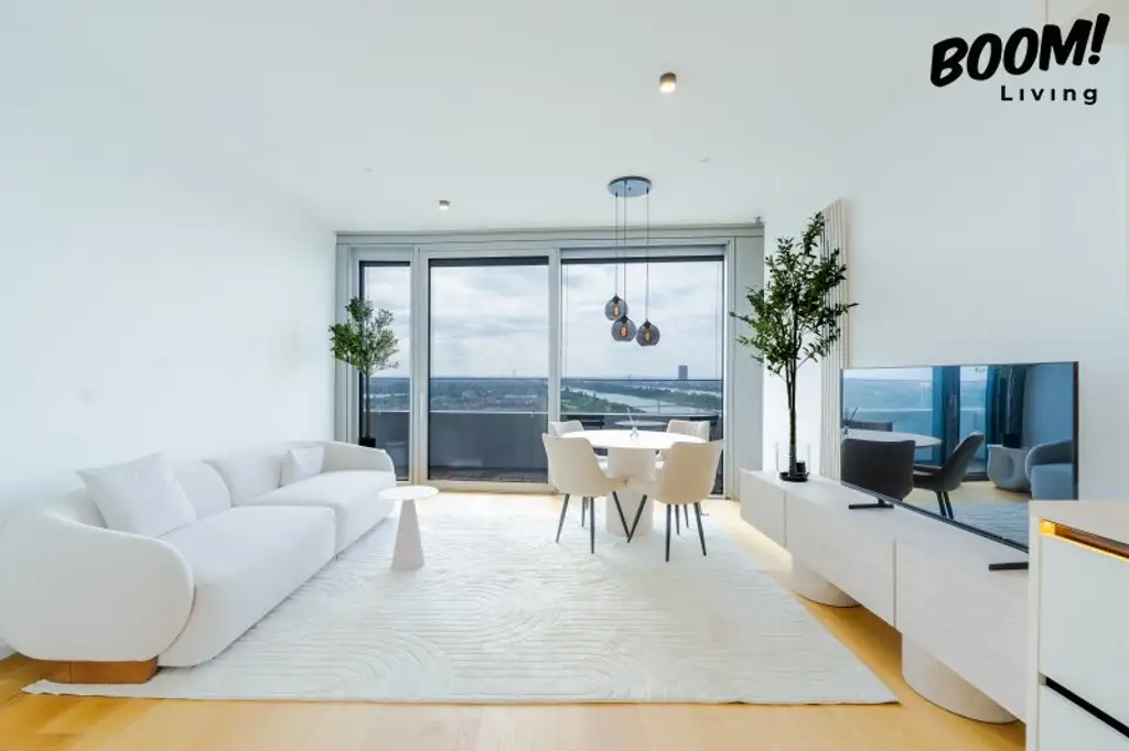 Danubeflats – Österreichs höchstes Wohnhochhaus mit atemberaubendem Ausblick, exklusivem Spa und urbanem Luxus direkt an der Neuen Donau