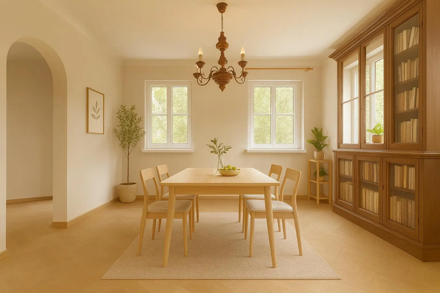 3-Zimmer Gartenwohnung mit Kamin - Sanierungsbedürftig