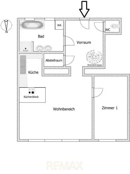 Wohnungsplan 1. OG