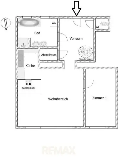Wohnungsplan 1. OG