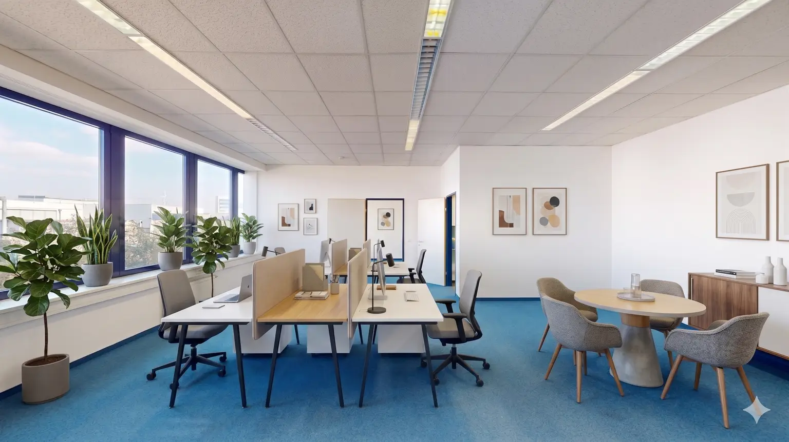Flexibel gestaltbare Büroflächen im SCS-Komplex