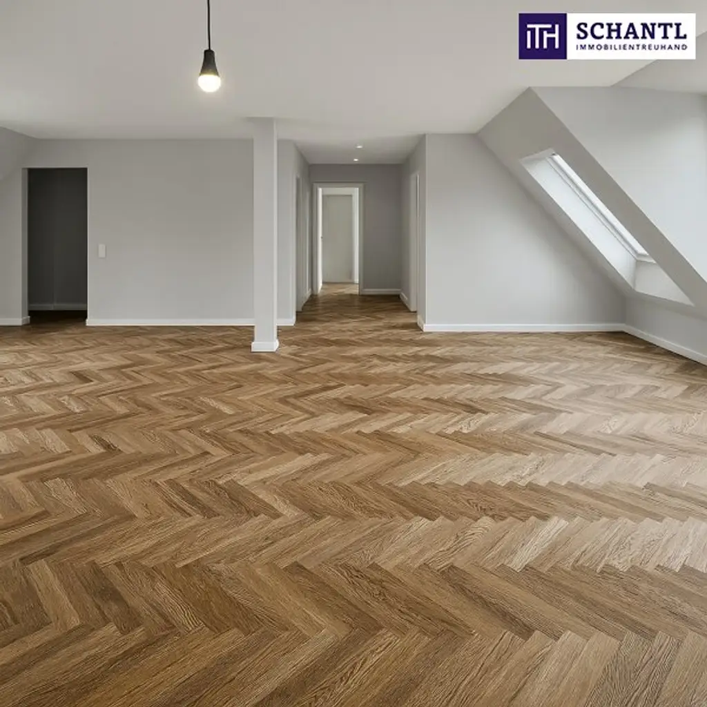 Exklusive 4-Zimmer-Dachgeschosswohnung in revitalisiertem Altbauhaus – Stilvolles Wohnen mit Dachterrasse, Fischgrätparkett, Klimaanlage & Luftwärmepumpe auf modernstem Stand