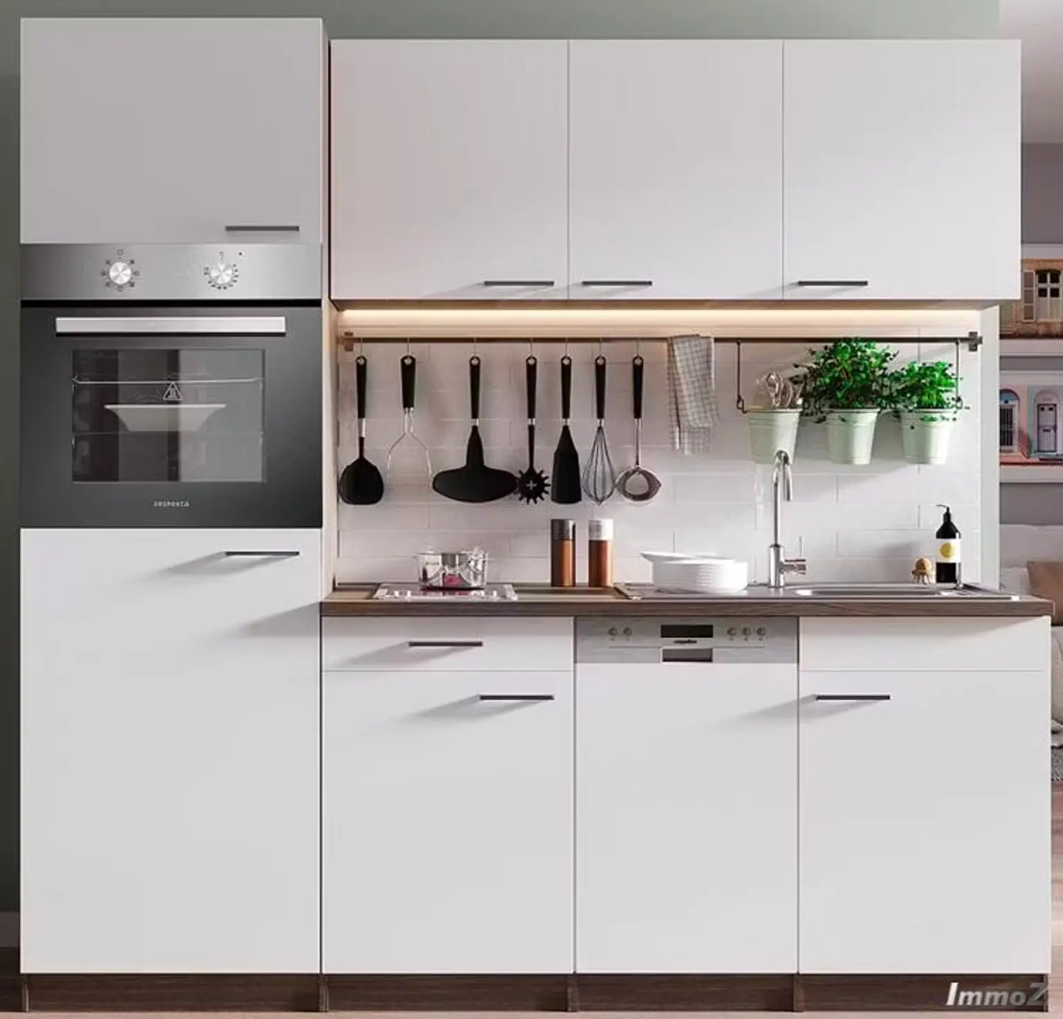 Küchen block geliefert - noch nicht montiert