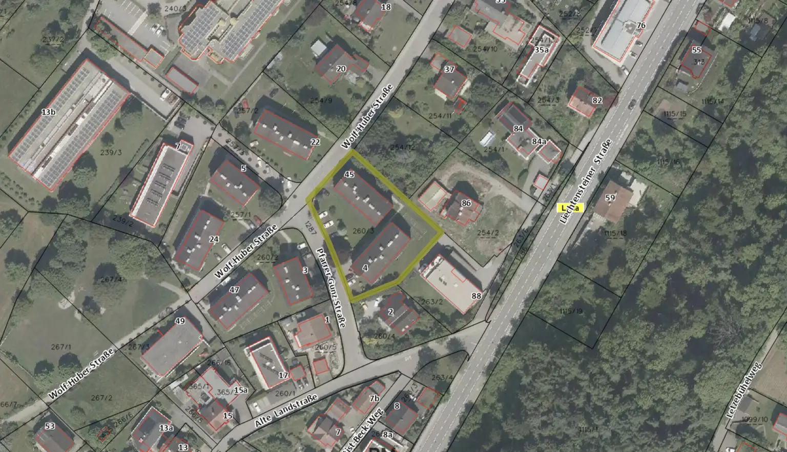 Adressenplan
