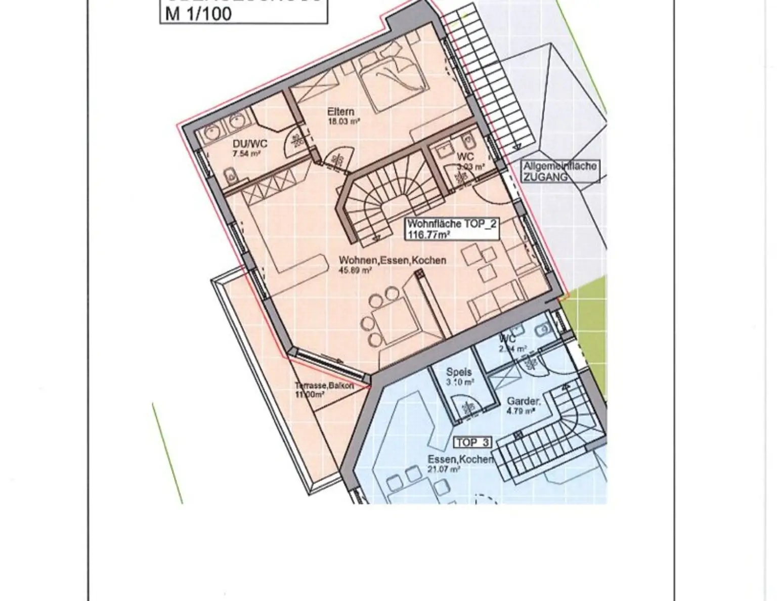 TELFS (Neubau/Erstbezug) - Reihenhaus Top 2 - Belagsfertig inkl. Grundanteil