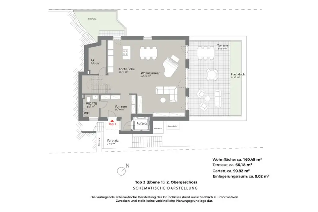 Hill Side – One Nine Six - Top 3 "Großzügige Maisonette  mit Garten, Dachterrasse  & Weitblick"