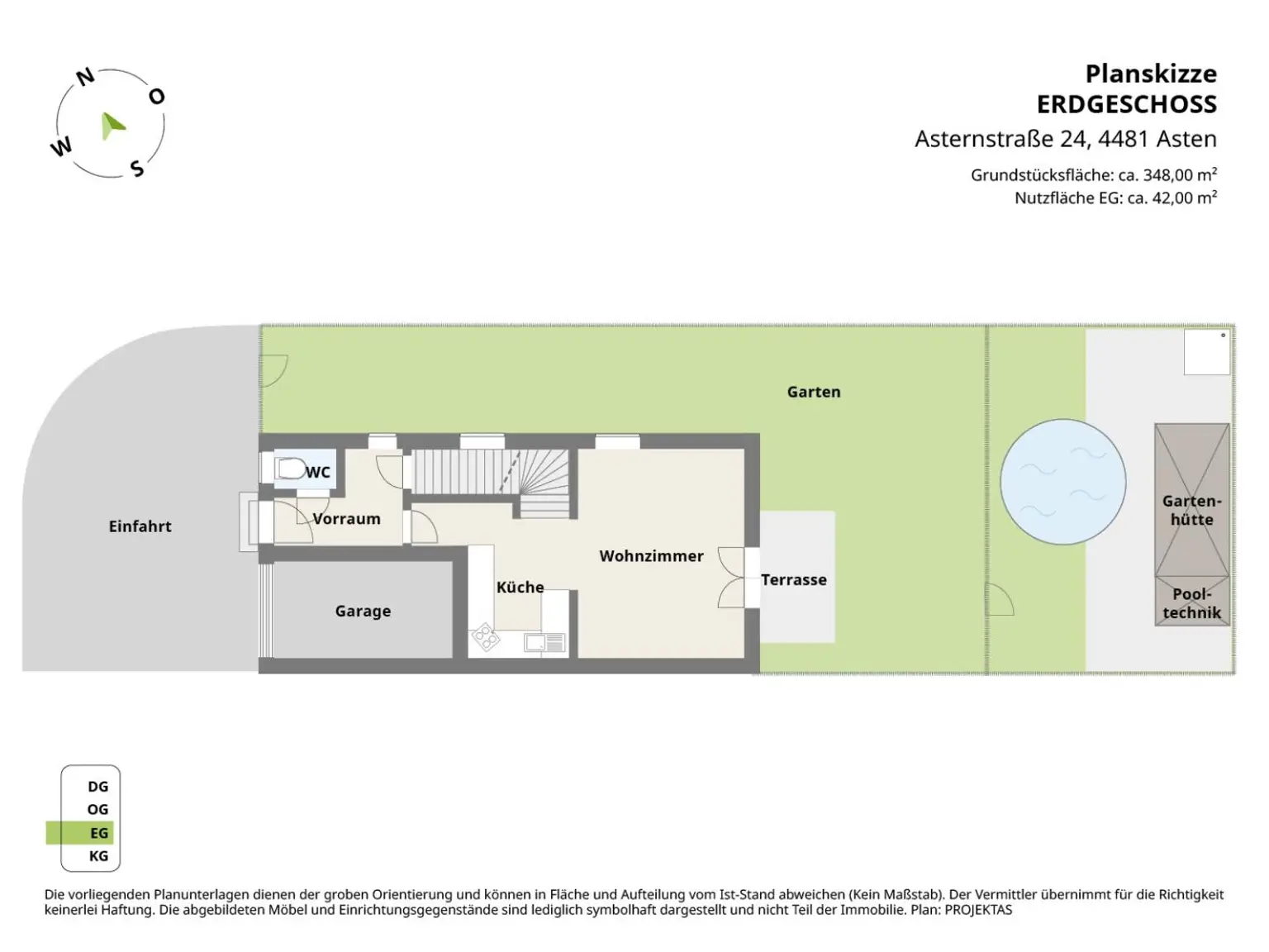 Großzügiges Eckreihenhaus mit Garten & Pool in toller Siedlungslage! 360° Rundgang online!