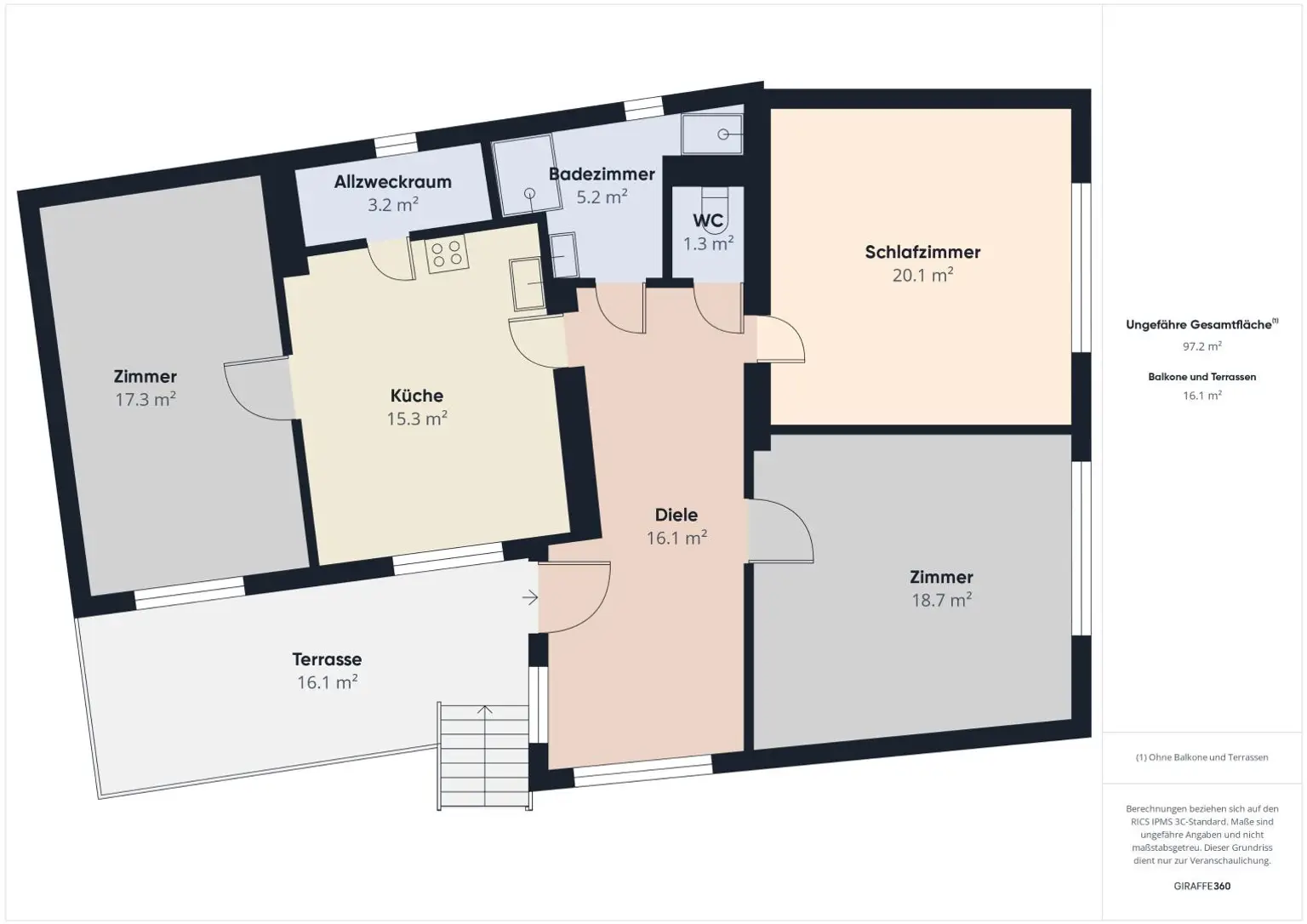 Hausanteil mit Terrasse zu mieten – Ruhelage, ideal für 2–3 Personen