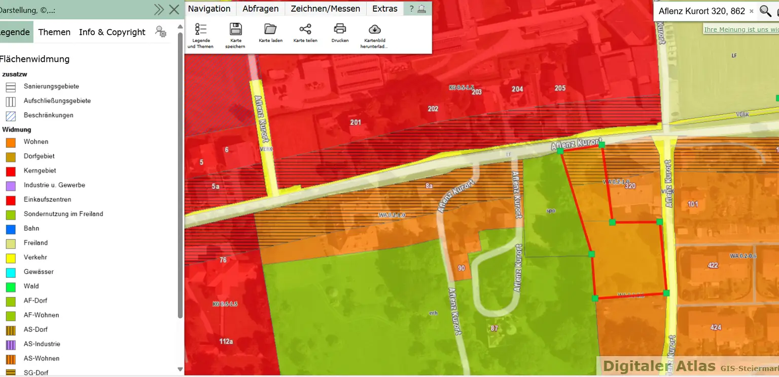 *** Ruhig, zentral, naturnah 2219 m² Baugrund im Herzen von Aflenz Kurort***