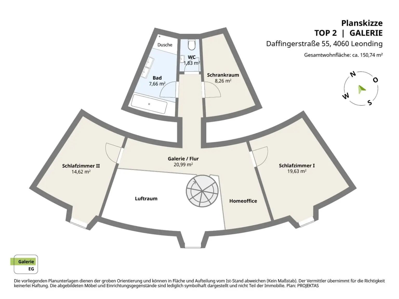 Planskizze Galerie