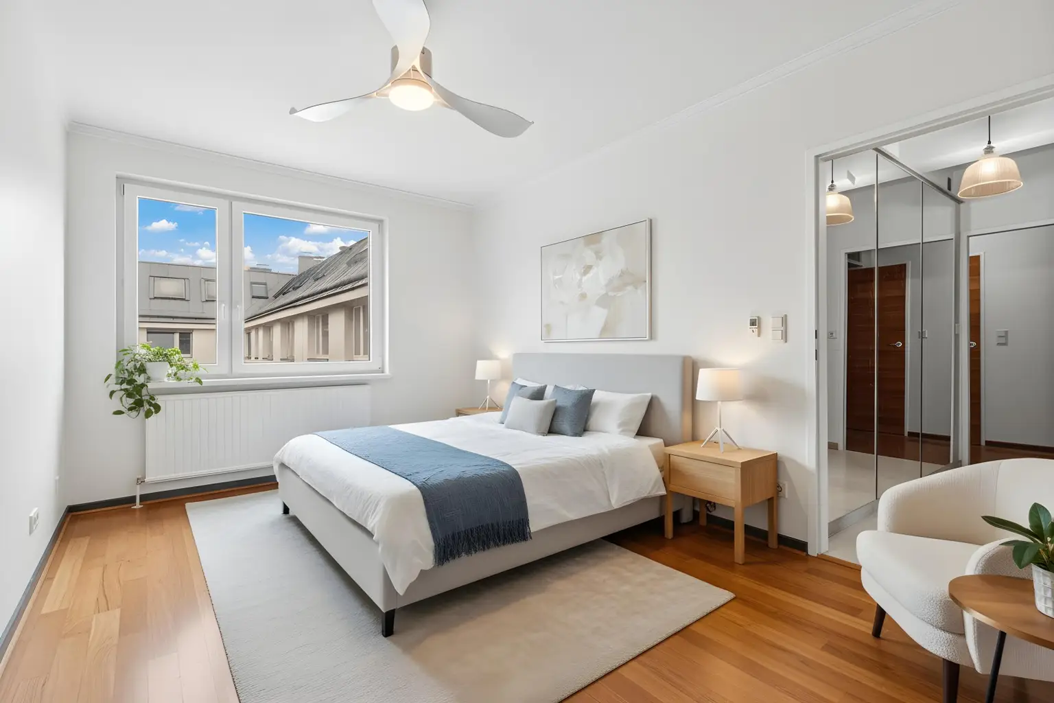 Schlafzimmer gestagt II