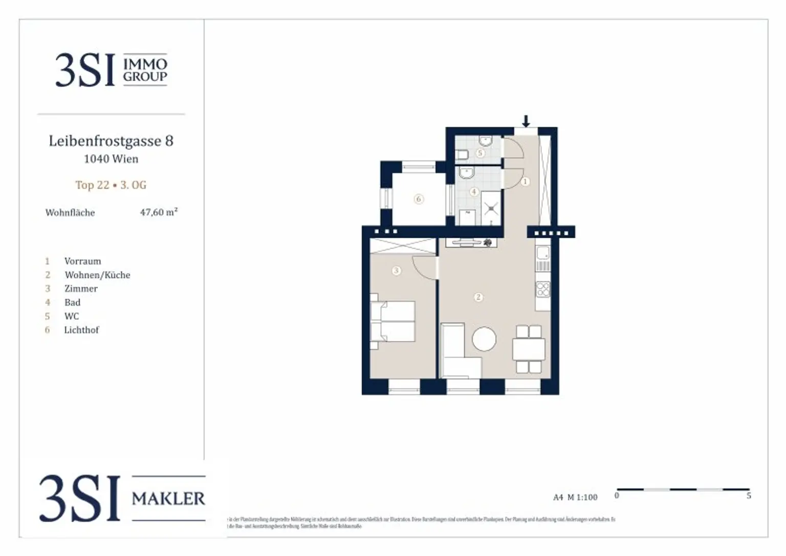 Sanierte 2-Zimmer-Stilaltbauwohnung mit Top-Anbindung