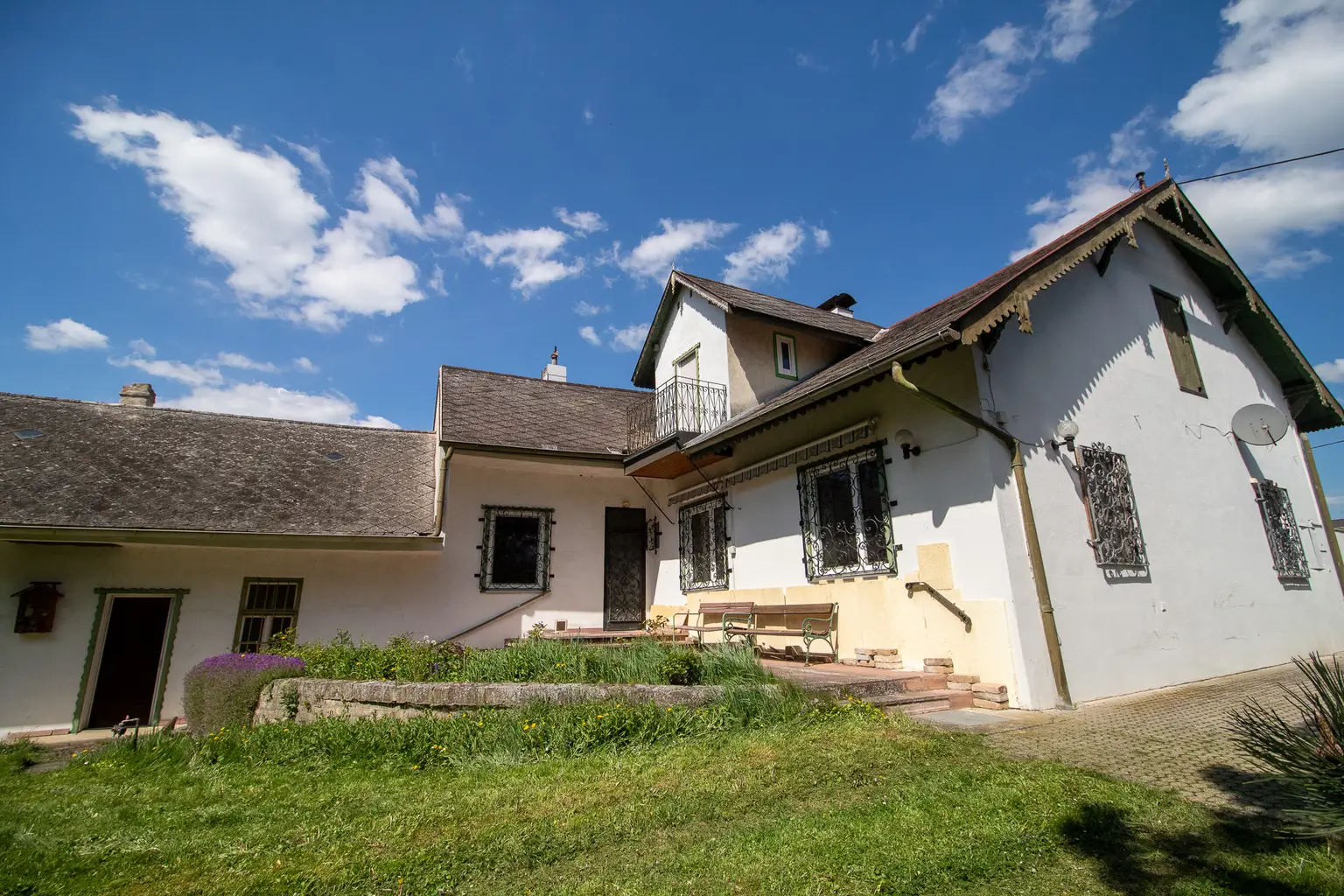 Blick zur Süd-Terrasse