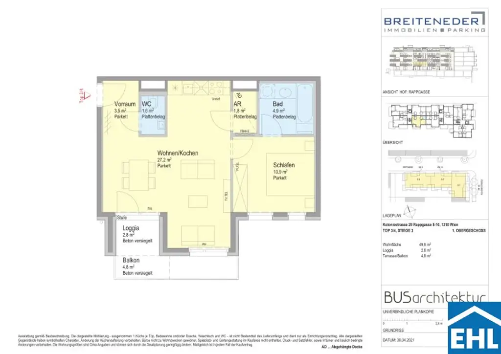 Lichtdurchfluteter 2-Zimmer-Wohntraum in toller Lage!