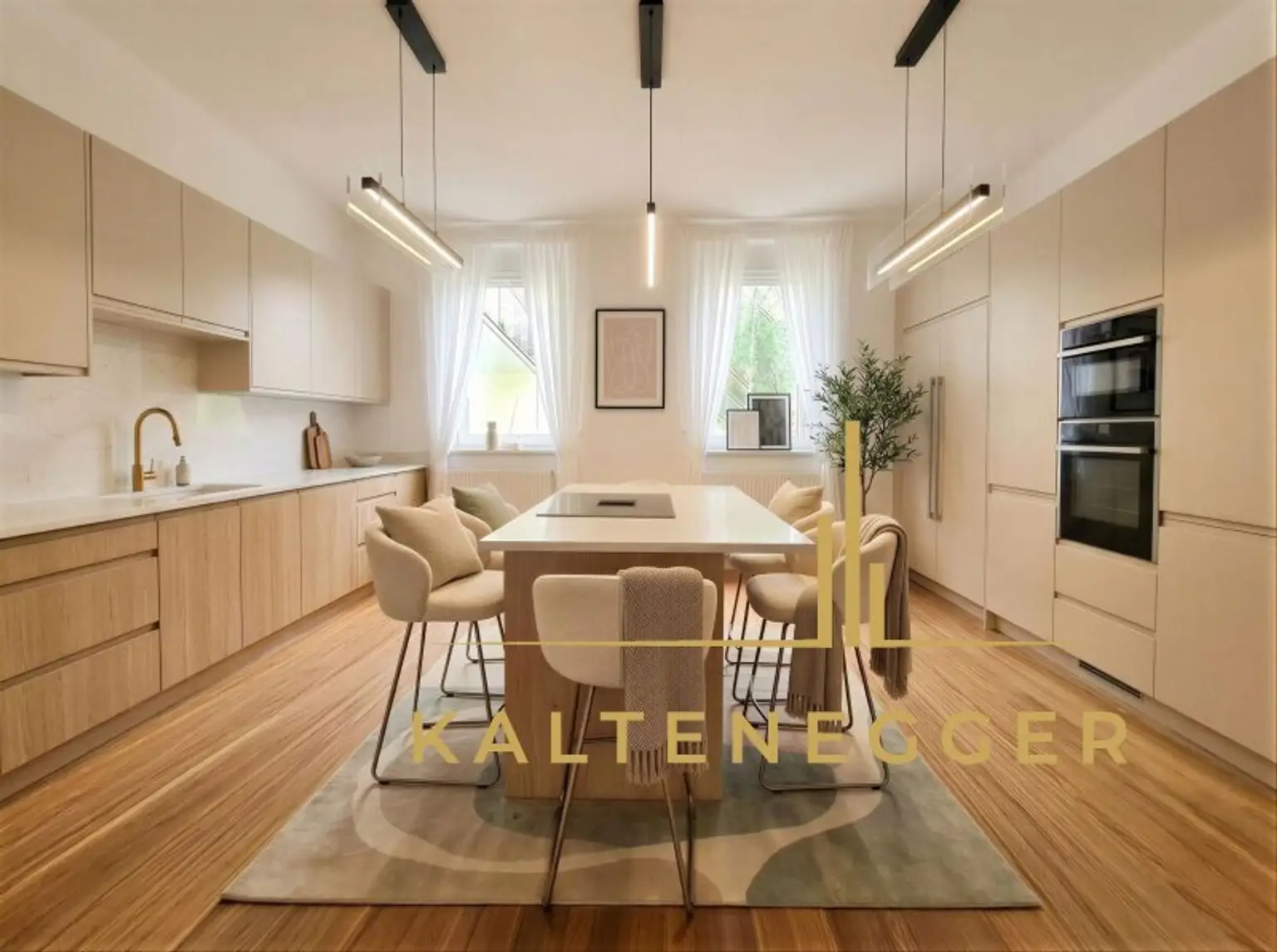 Wohnküche ca. 13,13 m² - KI bearbeitet