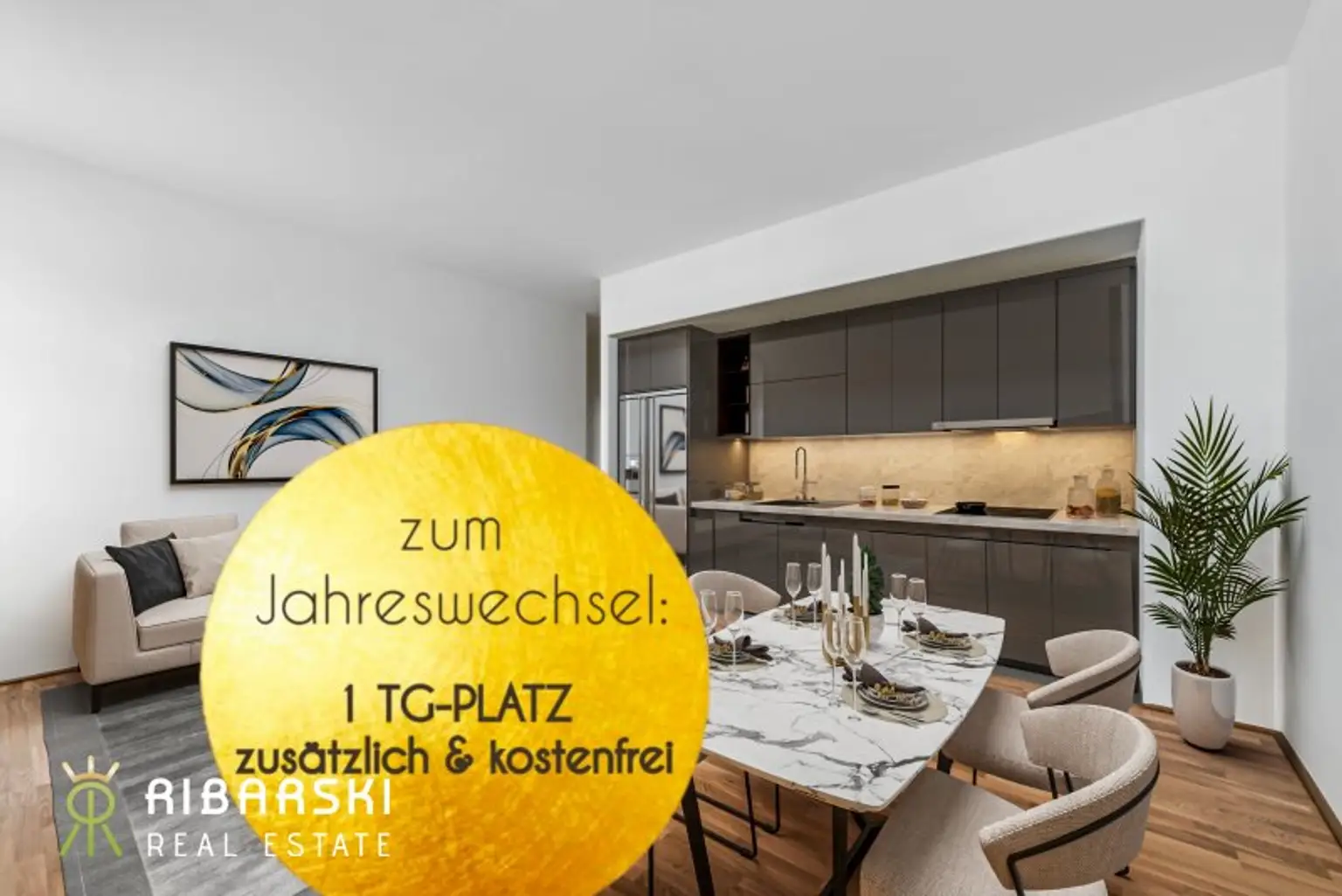 PROVISIONSFREI inkl. 2 TG Plätze - Wohnen in Verbundenheit - stylische Maisonette mit südseitiger Dachterrasse