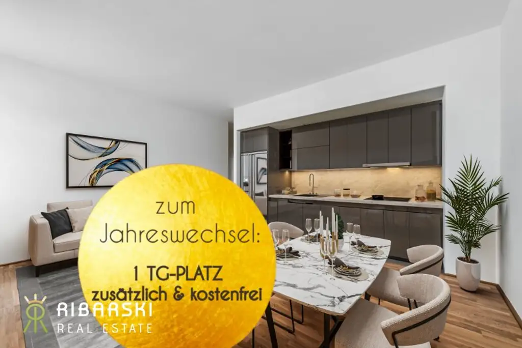 PROVISIONSFREI inkl. 2 TG Plätze - Wohnen in Verbundenheit - stylische Maisonette mit südseitiger Dachterrasse