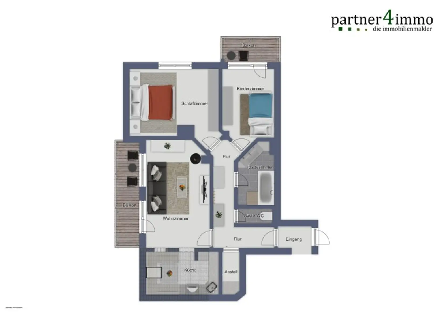 Charmante 3 Zimmer Dachgeschosswohnung in Ramsau