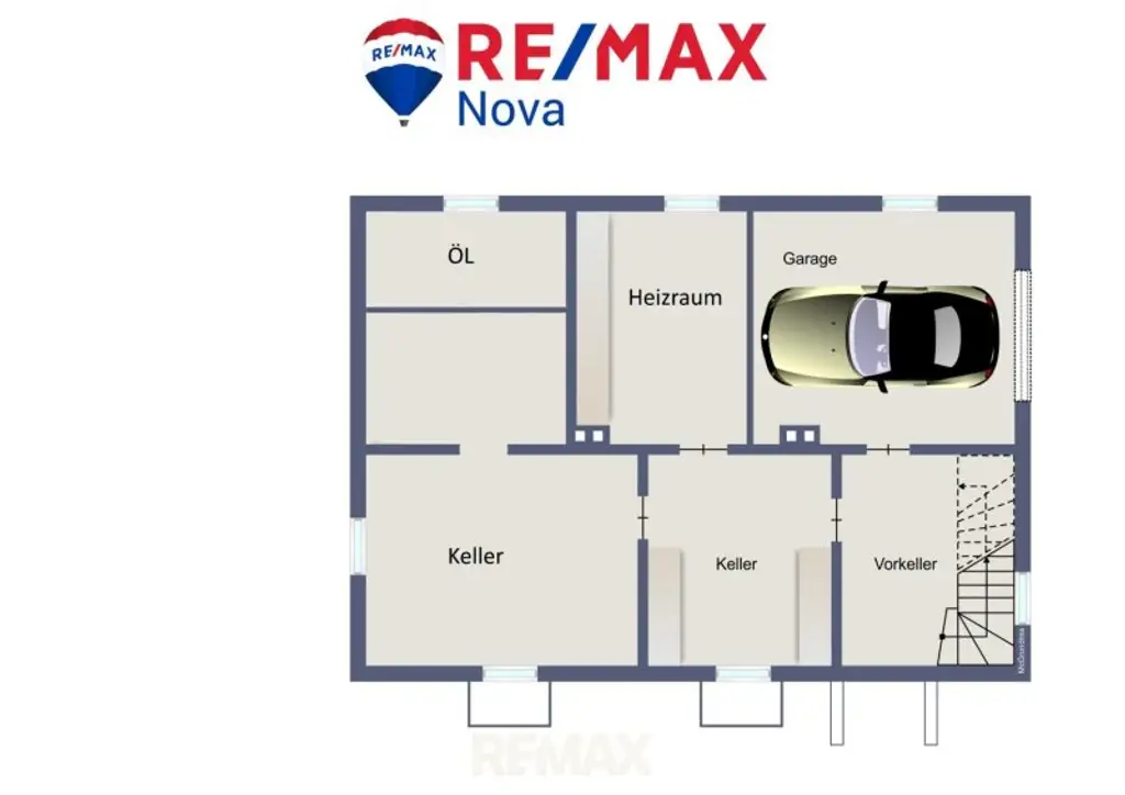 Grundriss KG schematisch