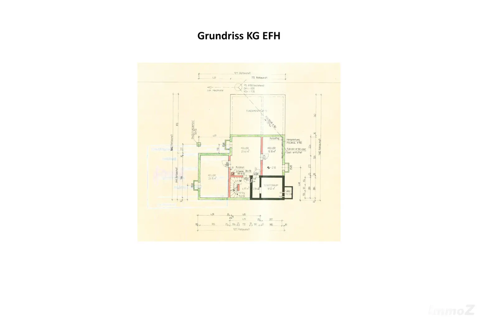 Grundriss KG EFH