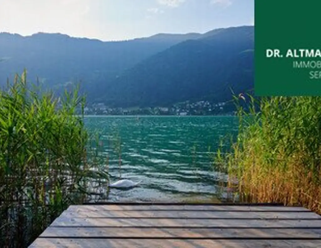 Seegrundstück am Ossiacher See mit Baugenehmigung für Luxuriöses Terrassen-Seehaus