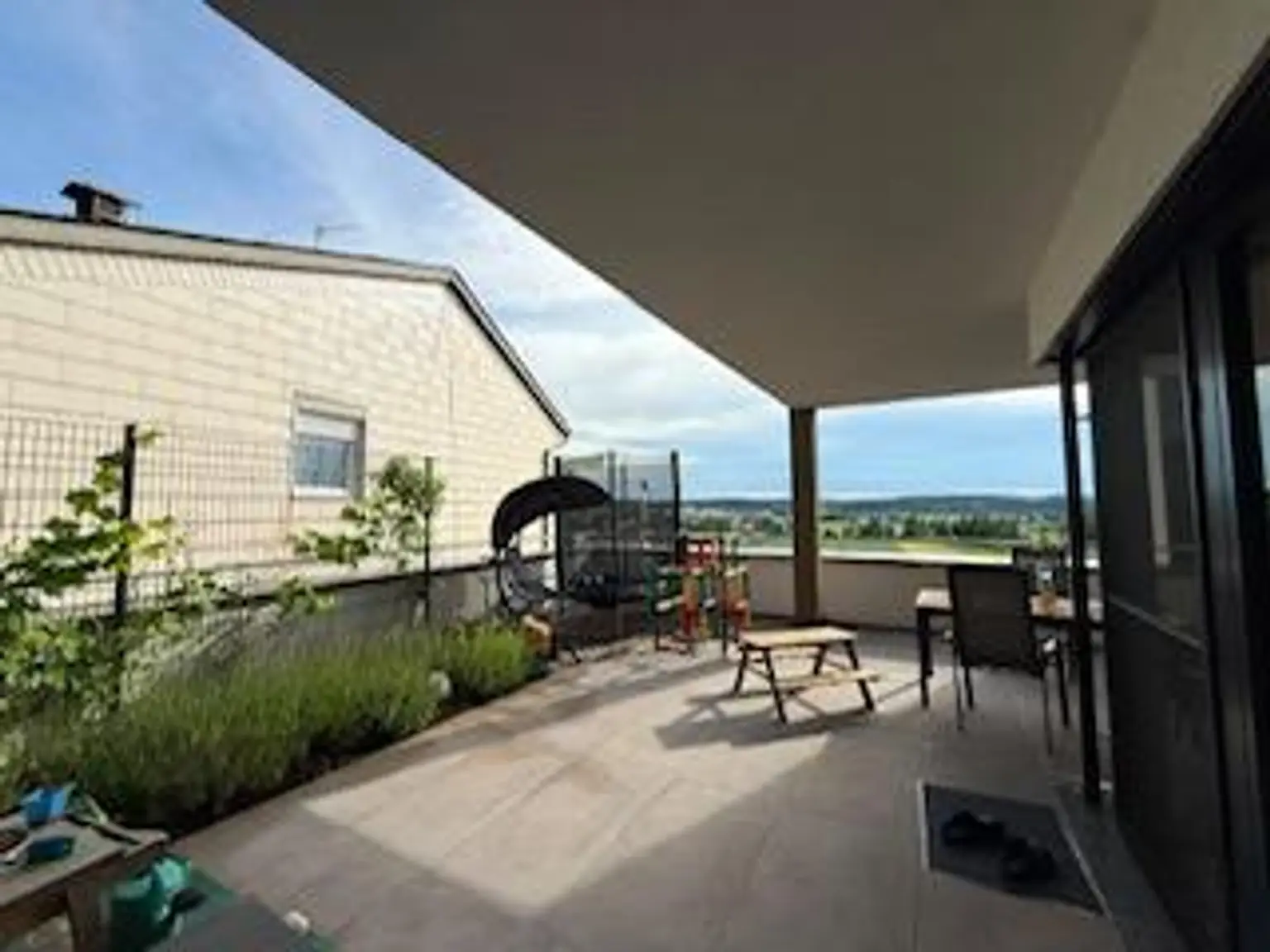 Sicht Haus Terrasse
