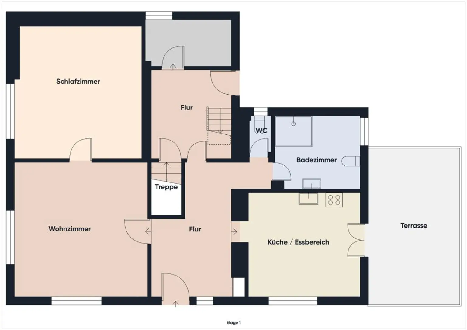Grundriss ohne Maßstab / EG