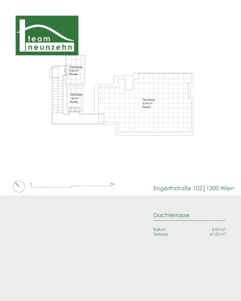 Klimatisierte Maisonette mit Dachterrasse in top Lage nahe U6, Millennium City und Donau! WG-geeignet!