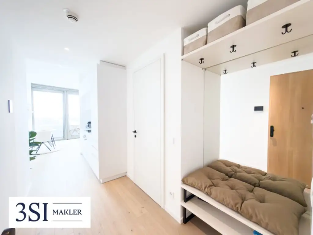Möbliert, Pool, Sauna, Fitness in den DANUBEFLATS wohnen mit Luxusausstattung und phantastischem Ausblick