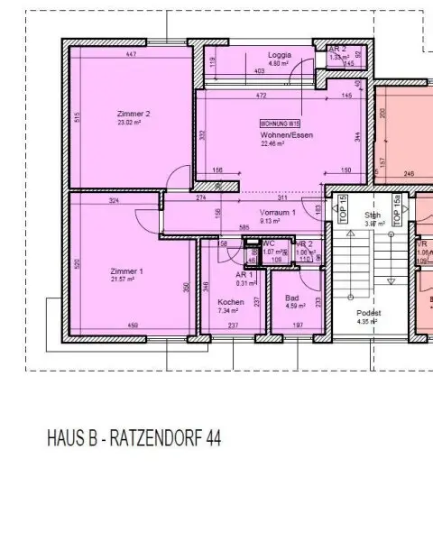 Sonnige & ruhige 3 Zi Wohnung 95,00m² mit Loggia in Maria Saal - Ratzendorf - Wohnen im Grünen!