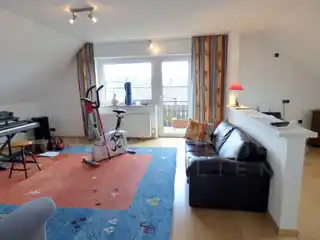 Wohnzimmer im Dachgeschoss