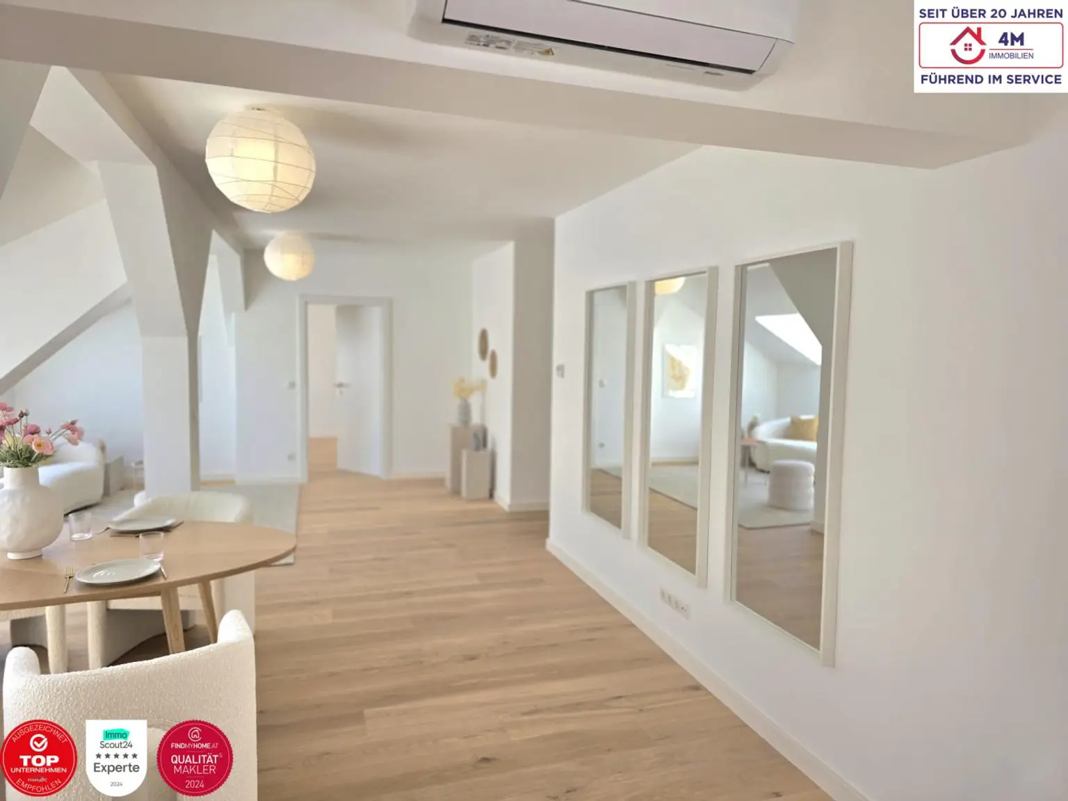 Exklusives Dachgeschoss im Stilaltbau – 132 m² Wohnluxus im 3. Bezirk