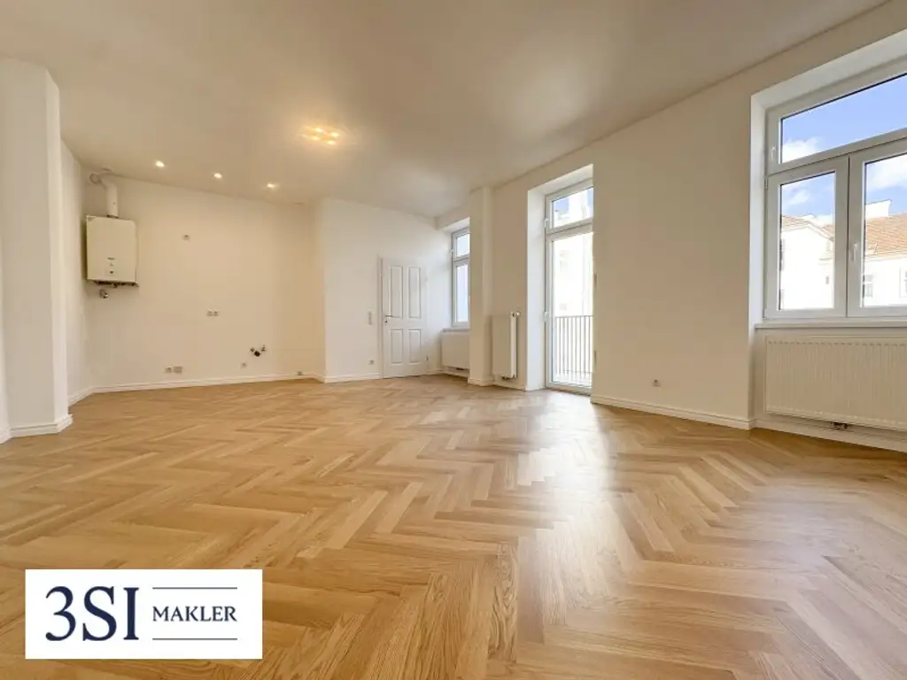 Altbau trifft Design – Traumhafte 3-Zimmer-Wohnung frisch saniert mit hofseitigem Balkon