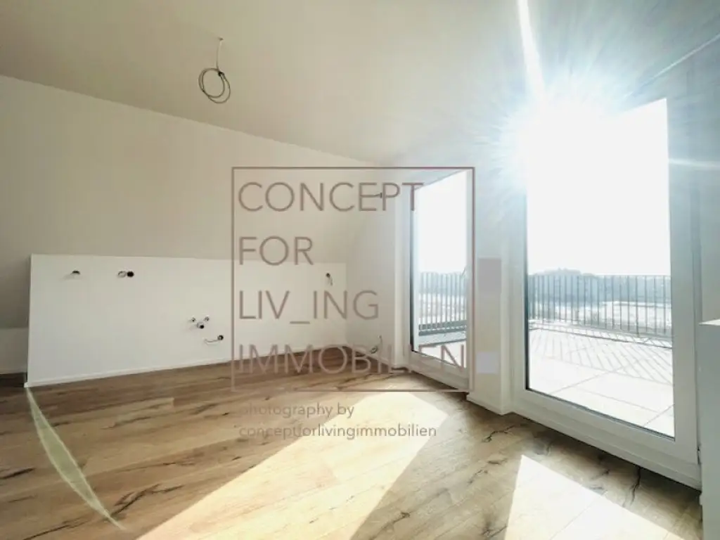 Exklusiv. Trendy. Coole Architektur. 63m2 Dach-Terrassen-Maisonette. Garage. Beziehbar: ab FJ/SO 2026. Erstbezug. Ideale Anlegerwohnung