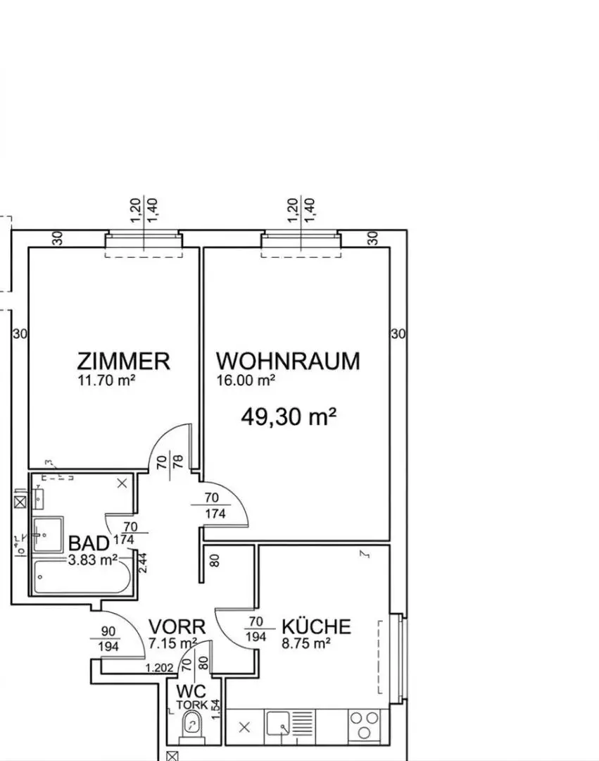 Wohnungsplan einzeln