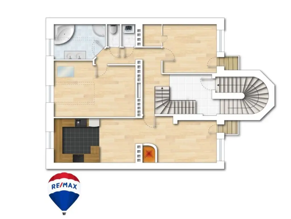 Grundriss DG1 inkl Schrankraum