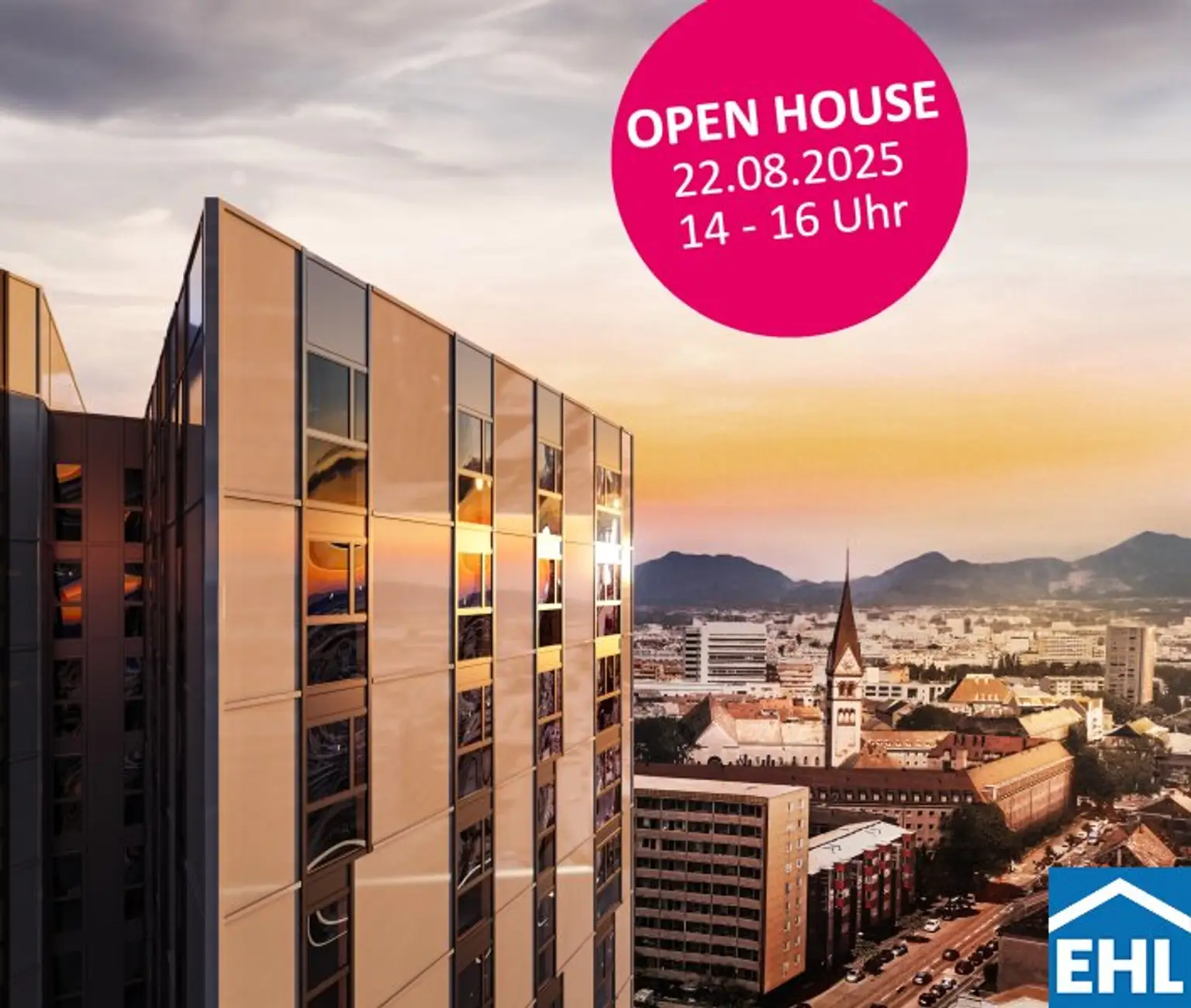 OPEN HOUSE AM FREITAG 22.08 von 14.00 Uhr bis 16.00 Uhr – Bulgariplatz 11 OHNE VORANMELDUNG