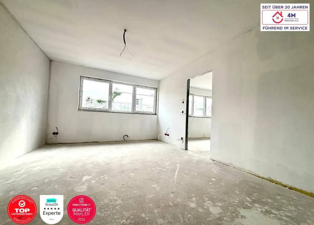 **AIRBNB & KURZZEITVERMIETUNG** Attraktive 2-Zimmer-Wohnung mit Balkon – 51,48 m² + 2,15 m² Balkon | 3. Obergeschoss (Neubau) | Erstbezug