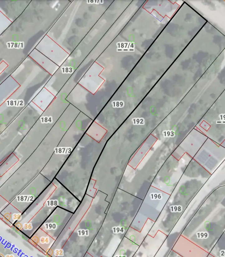 Grundstück mit Altbestand