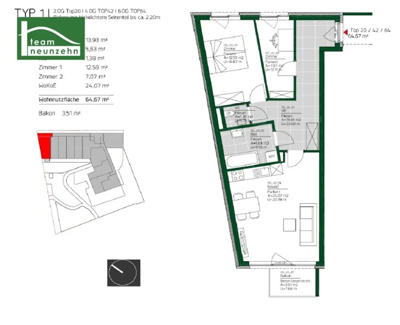 Ungergasse: Sonnige Mietwohnung mit Parkblick wartet auf Sie!