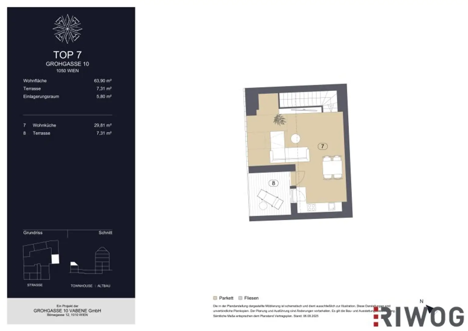 GROHGASSE 10 | exklusiv ausgestattete 2-Zimmer Maisonette-Wohnung in absoluter Hofruhelage | Townhouse