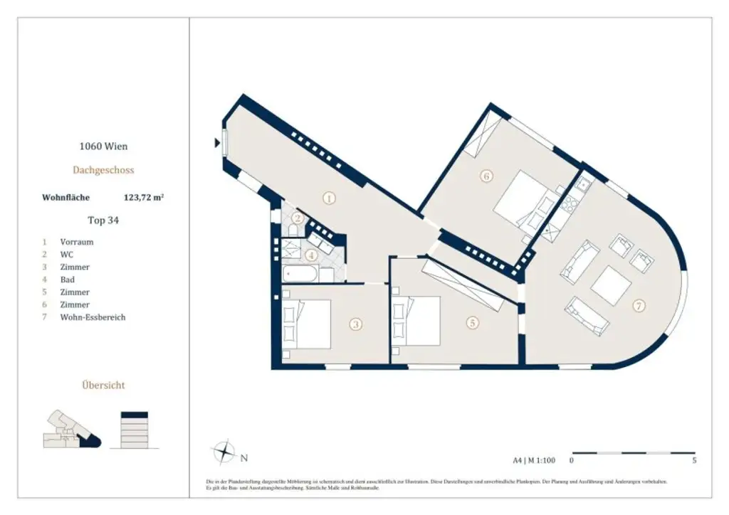Schöne 4-Zimmer Wohnung, Nähe Westbahnhof