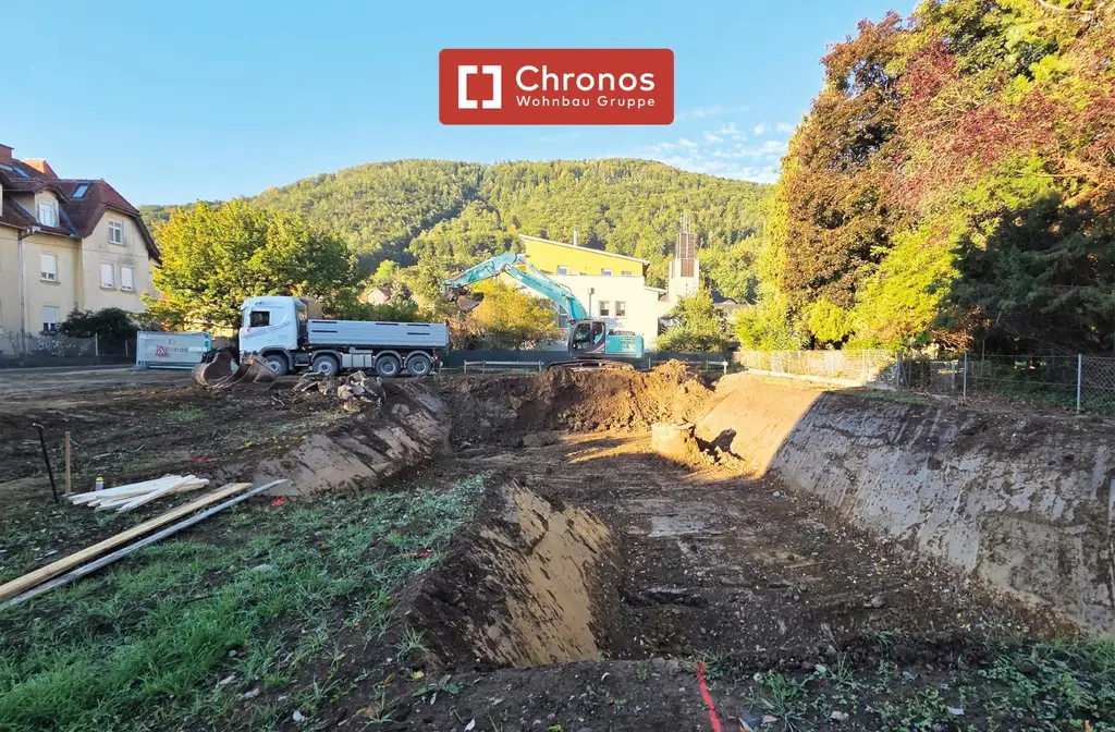 BAUBEGINN ERFOLGT! Neubauprojekt in Ruhelage in Gösting! 2-Zimmerwohnung mit Süd-Balkon!