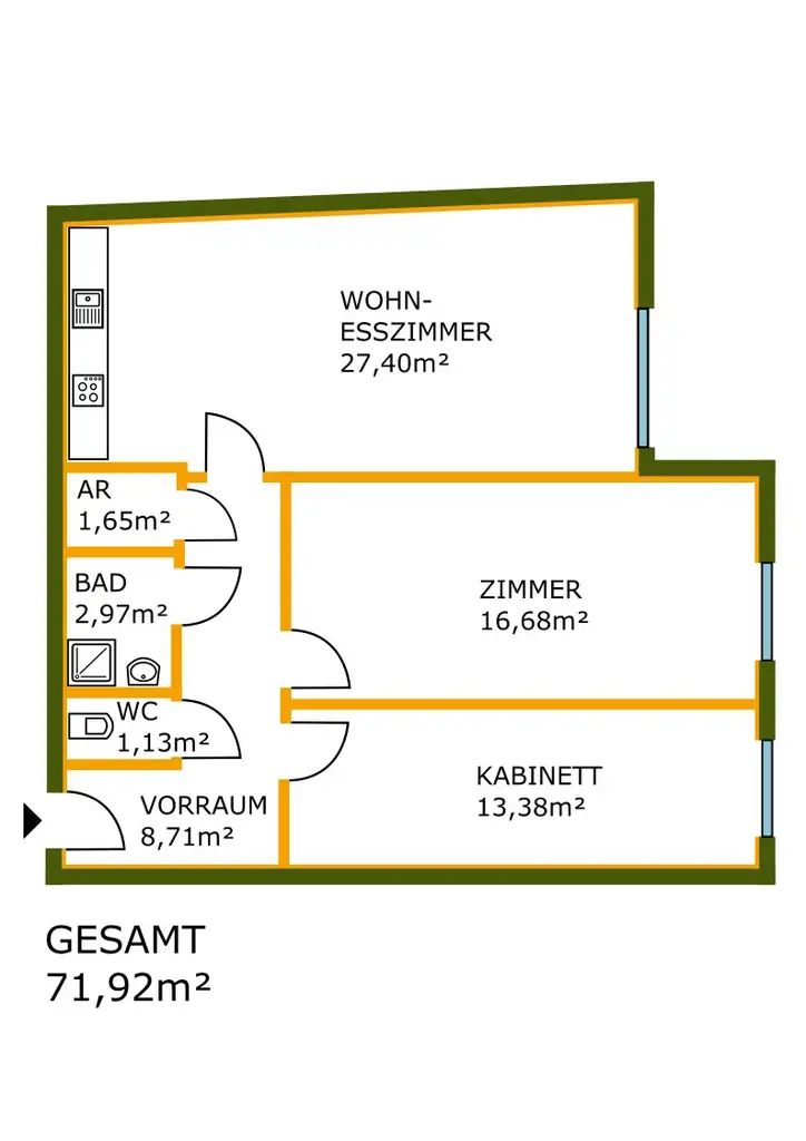 Attraktives Wohnungspaket in Wien, 4 Einheiten
 in 1030 - 1100 - 1160 Wien