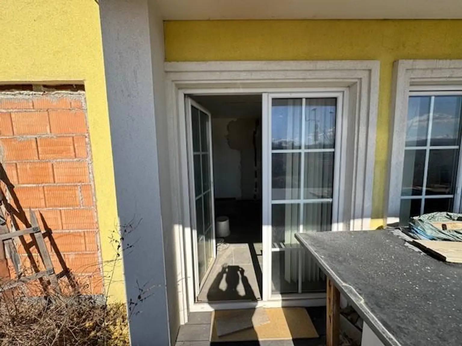 Ausgang auf die Terrasse