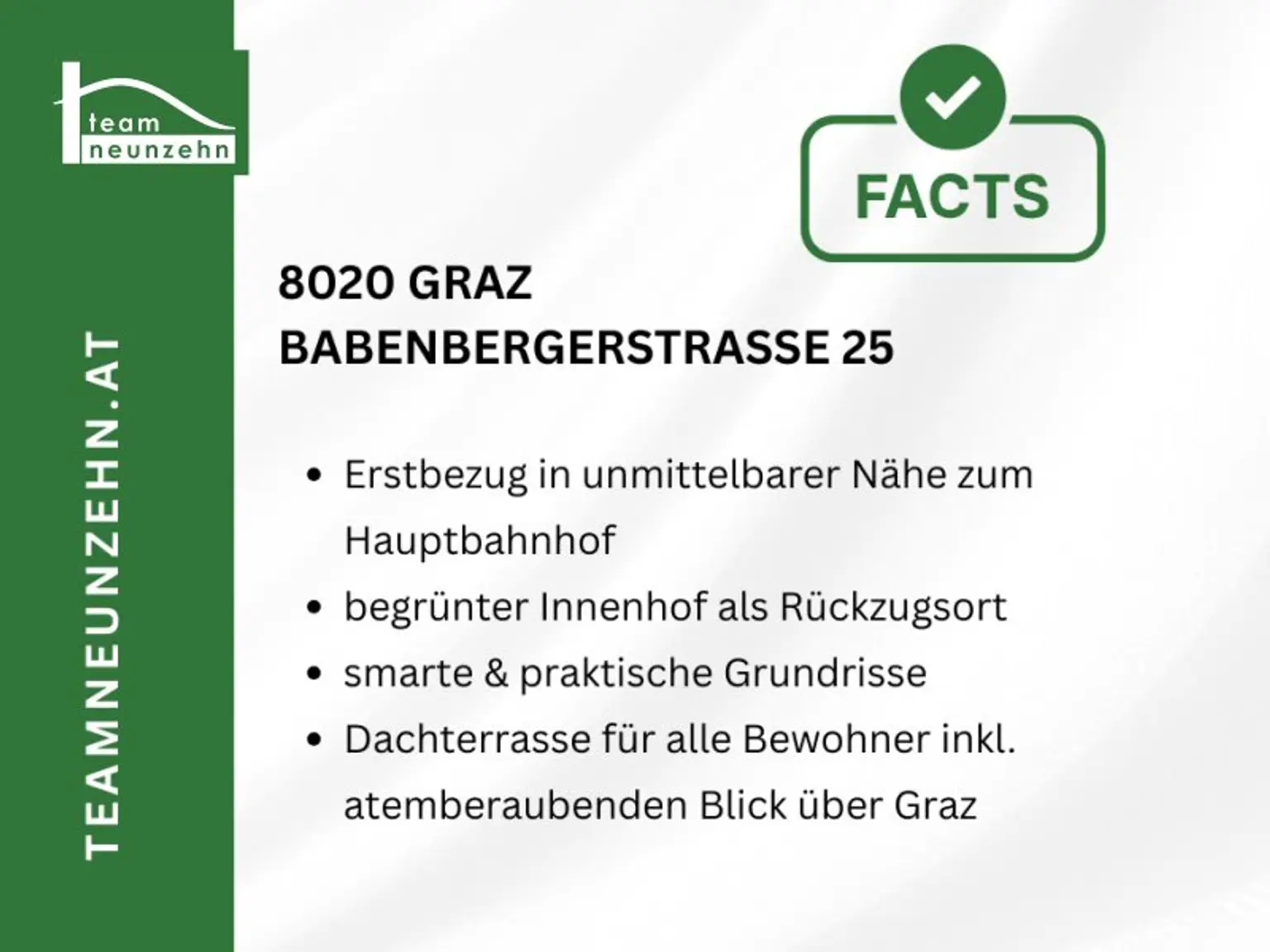 Urbaner Wohntraum am Puls von Graz: Hochwertiger Erstbezug mit Dachterrasse und Schlossbergblick - JETZT ANFRAGEN