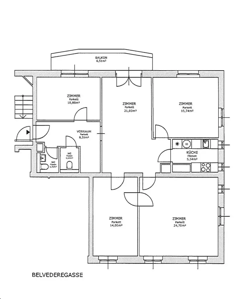 "Traumwohnung mit Blick auf die St. Elisabeth Kirche"