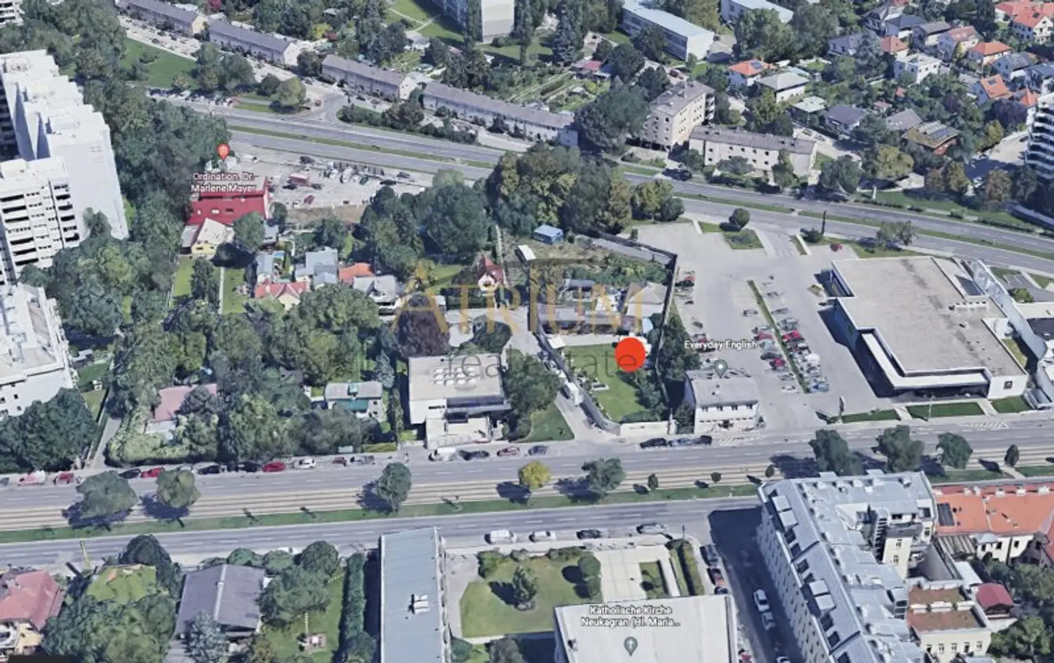 Unverbaubarer Blick auf die Skyline der alten Donau - 1.284m² Nutzfläche und 250m² Dachterrasse.